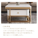 Casaconer | テーブル・セラミックテーブル・セラミック・北欧・おしゃれ・シンプル・かわいい・リビングテーブル・リビング・一人暮らし・収納付