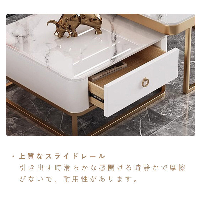 Casaconer | テーブル・セラミックテーブル・セラミック・北欧・おしゃれ・シンプル・かわいい・リビングテーブル・リビング・一人暮らし・収納付