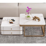 Casaconer | ネストテーブル・セラミックテーブル・リビングテーブル・収納付・幅60・幅50