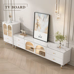 Casaconer | テレビ台・セラミック天板・姫系・かわいい・韓国・収納TVラック・テレビ・収納・食器収納