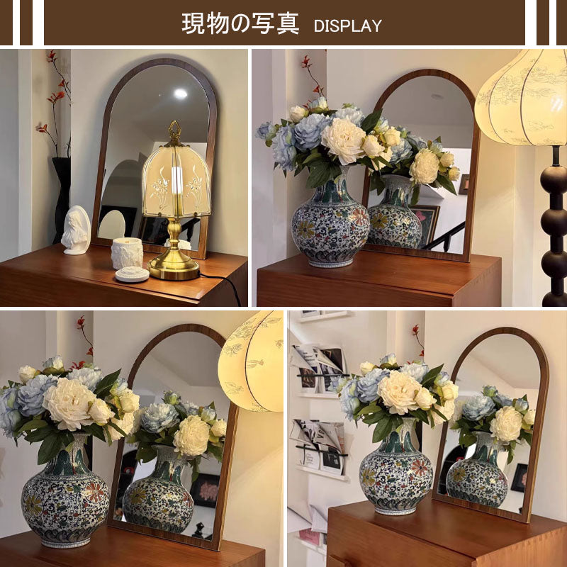 Casaconer | 完成品・鏡・壁掛け・楕円形・丸型・46・×・60・cm・おしゃれ・オーバル・鏡・ミラー・ウォールミラー・壁掛け鏡・ラウンドミラー・北欧・玄関鏡・リビング鏡・オーバル型・オーバルミラー・玄関・洗面所・洗面台・洗面・姿見・鏡・ミラー・壁・掛け