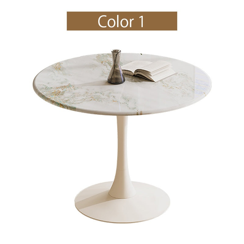 ダイニングテーブル 丸 100 テーブル セラミックテーブル セラミック天板 食事テーブル テーブル リビングテーブル 幅80 2人用 4人用 テーブル単品 セラミック 耐高温 お手入れ簡単 おしゃれ グレー ホワイト 北欧 鏡面