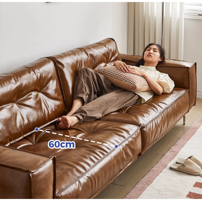 Casaconer | ソファ・レザー・おしゃれ・北欧・シンプル・ナチュラル・リビングソファ・3人掛け・2人掛け