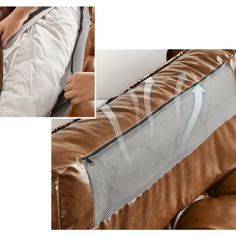 Casaconer | ソファ・レザー・おしゃれ・北欧・シンプル・ナチュラル・リビングソファ・3人掛け・2人掛け