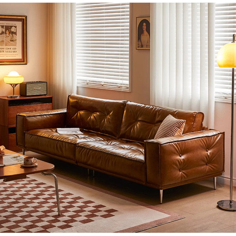 Casaconer | ソファ・レザー・おしゃれ・北欧・シンプル・ナチュラル・リビングソファ・3人掛け・2人掛け