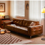 Casaconer | ソファ・レザー・おしゃれ・北欧・シンプル・ナチュラル・リビングソファ・3人掛け・2人掛け