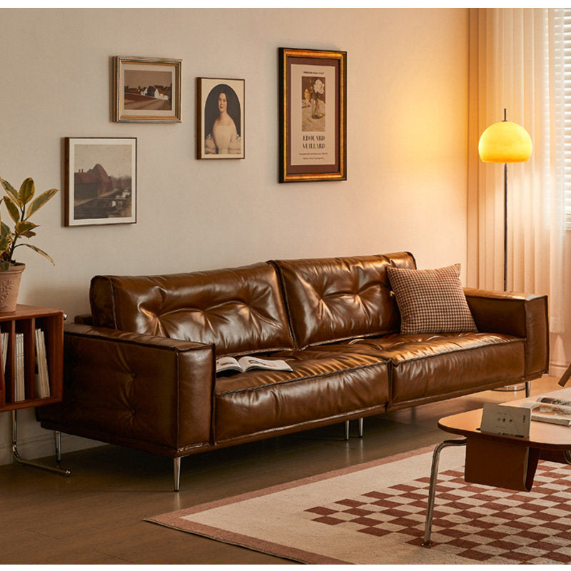 Casaconer | ソファ・レザー・おしゃれ・北欧・シンプル・ナチュラル・リビングソファ・3人掛け・2人掛け