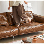 Casaconer | ソファ・レザー・おしゃれ・北欧・シンプル・ナチュラル・リビングソファ・3人掛け・2人掛け