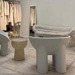 Casaconer | ダイニングチェア・エレファントチェア・FRP製・デザイナーズチェア・幅80cm・ベージュ/ブラック・軽量・耐水・耐汚・おしゃれ・椅子