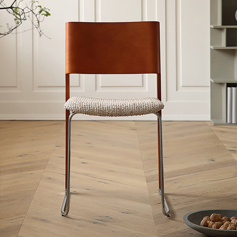 Casaconer | ダイニングチェア・モダンチェア・金属×天然木フレーム・布座面・ダイニングチェア・2色展開