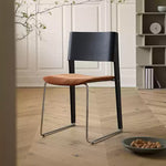 Casaconer | ダイニングチェア・モダンチェア・金属×天然木フレーム・布座面・ダイニングチェア・2色展開