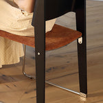 Casaconer | ダイニングチェア・モダンチェア・金属×天然木フレーム・布座面・ダイニングチェア・2色展開