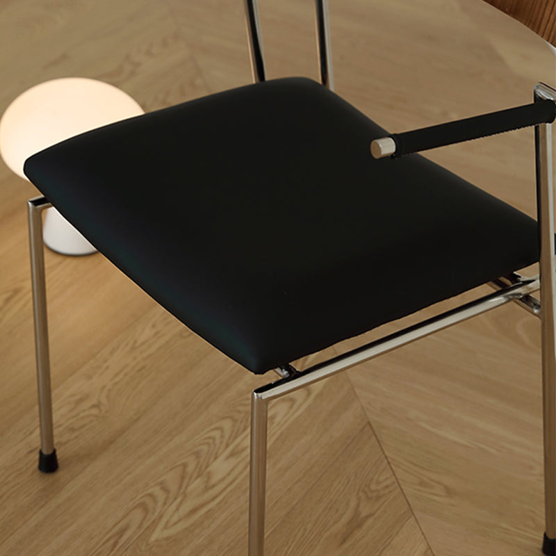 Casaconer | ダイニングチェア・木製背もたれ・スチール脚・幅50cm・肘掛けあり/なし・モダン・シンプル