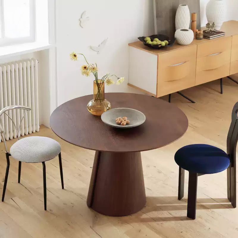 Casaconer | ダイニングテーブル・無垢材天板・セラミック天板・丸食卓・2人/4人/6人掛け・高さ75cm