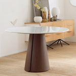 Casaconer | ダイニングテーブル・無垢材天板・セラミック天板・丸食卓・2人/4人/6人掛け・高さ75cm