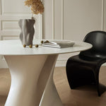 Casaconer | ダイニングテーブル・丸食卓・大理石調天板・無垢材天板・艶消しセラミック天板・2人/4人/6人掛け・高さ75cm