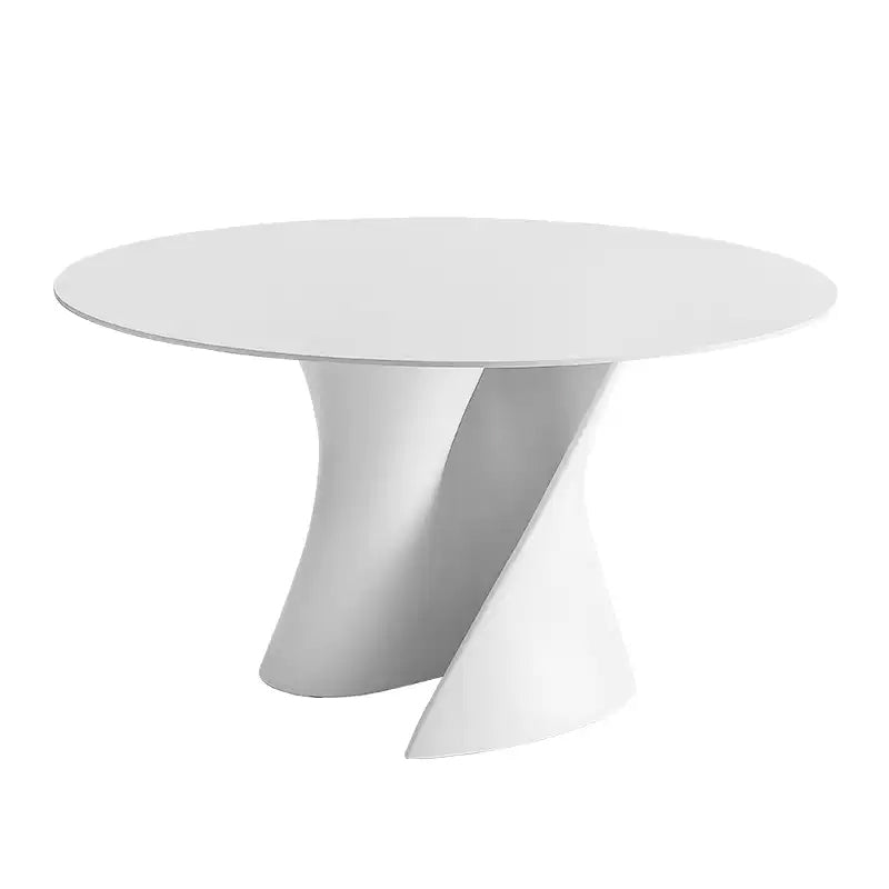 Casaconer | ダイニングテーブル・丸食卓・大理石調天板・無垢材天板・艶消しセラミック天板・2人/4人/6人掛け・高さ75cm