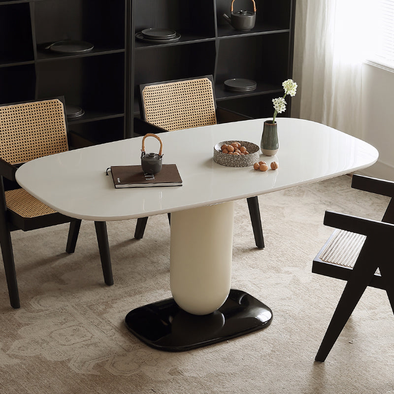 Casaconer | ダイニングテーブル・半円形・FRP素材・艶有り・艶消し・2人/4人/6人/8人掛け・おしゃれ・高さ75cm