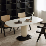 Casaconer | ダイニングテーブル・半円形・FRP素材・艶有り・艶消し・2人/4人/6人/8人掛け・おしゃれ・高さ75cm