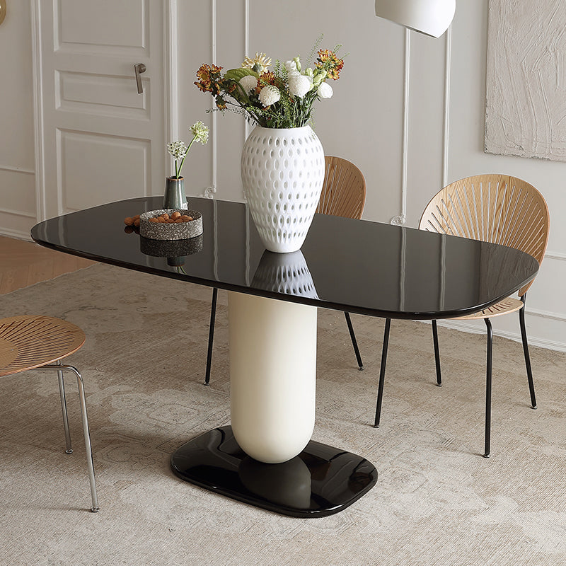 Casaconer | ダイニングテーブル・半円形・FRP素材・艶有り・艶消し・2人/4人/6人/8人掛け・おしゃれ・高さ75cm