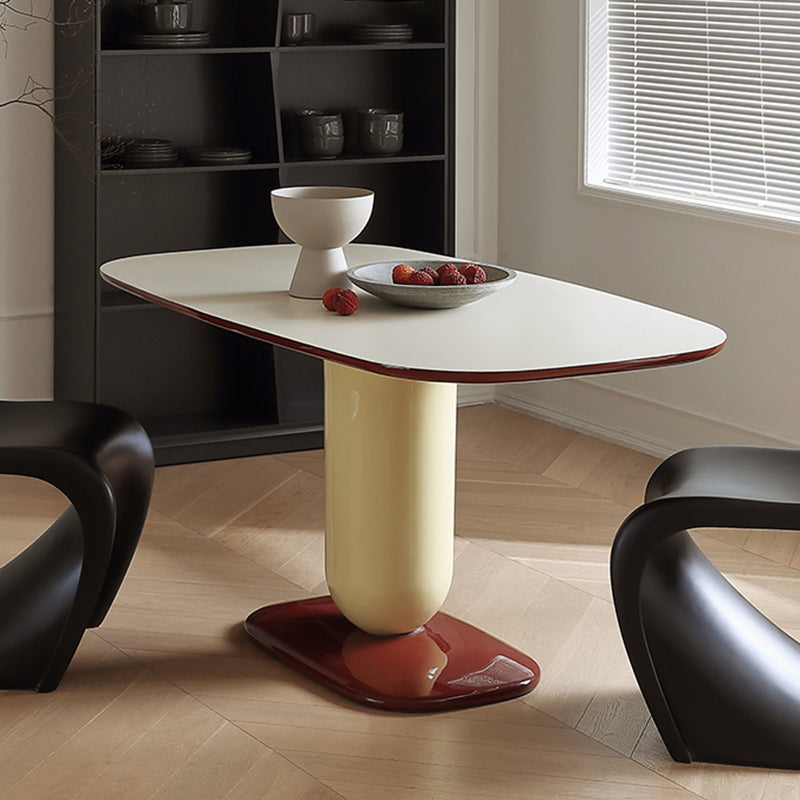 Casaconer | ダイニングテーブル・半円形・FRP素材・艶有り・艶消し・2人/4人/6人/8人掛け・おしゃれ・高さ75cm