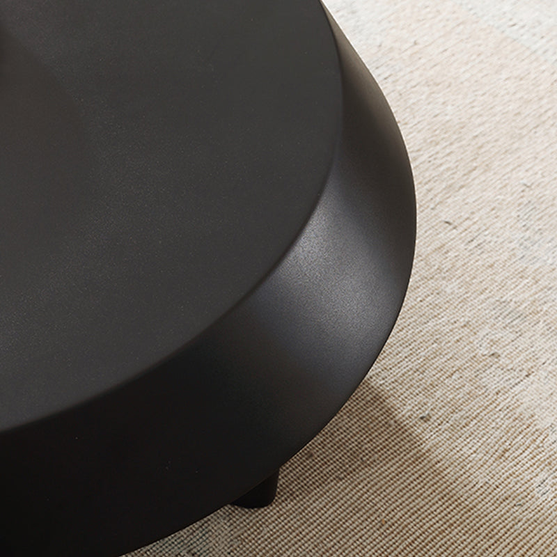 Casaconer | センターテーブル・丸型・高さ30cm・ローテーブル・3色(ブラック/グレー/レッド)・リビング・おしゃれ