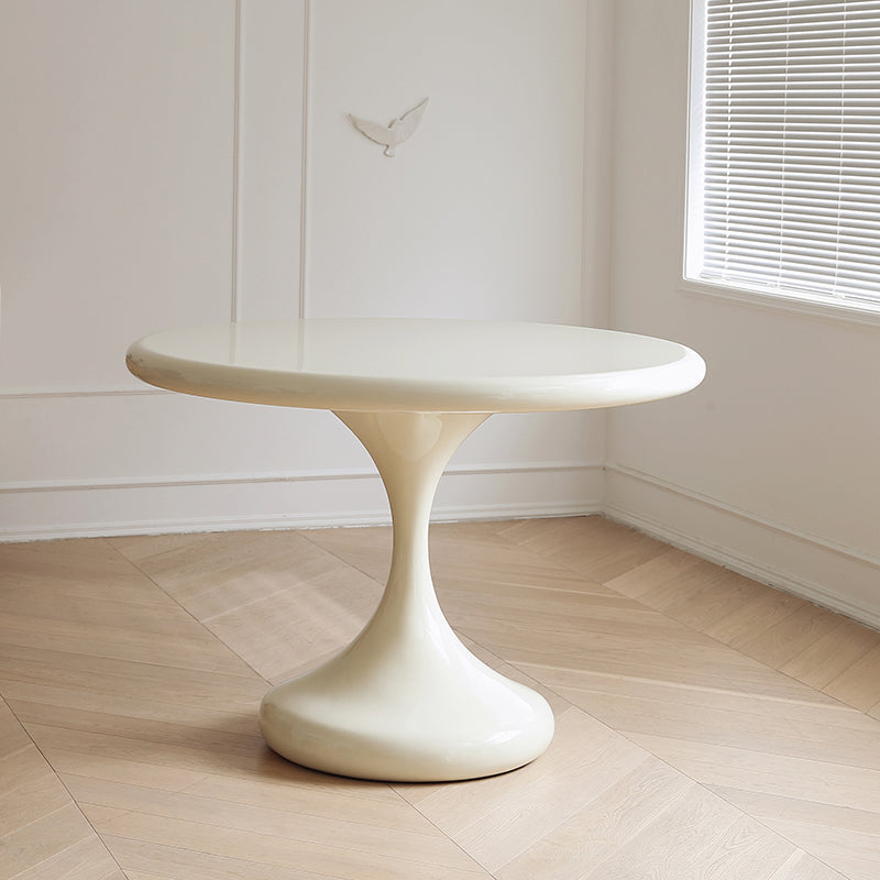 Casaconer | ダイニングテーブル・丸食卓・白・黒・2色・FRP素材・2人/4人掛け・高さ75cm・おしゃれ