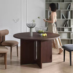 Casaconer | 無垢材ダイニングテーブル・丸食卓・円形・2色・2人/4人/6人掛け・おしゃれ・高さ75cm