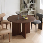 Casaconer | 無垢材ダイニングテーブル・丸食卓・円形・2色・2人/4人/6人掛け・おしゃれ・高さ75cm