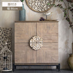 Casaconer | チェスト・おしゃれ・北欧・リビング・収納・収納棚・リビングボード・収納ボックス・収納ケース・オフィス・幅86・高さ92・5