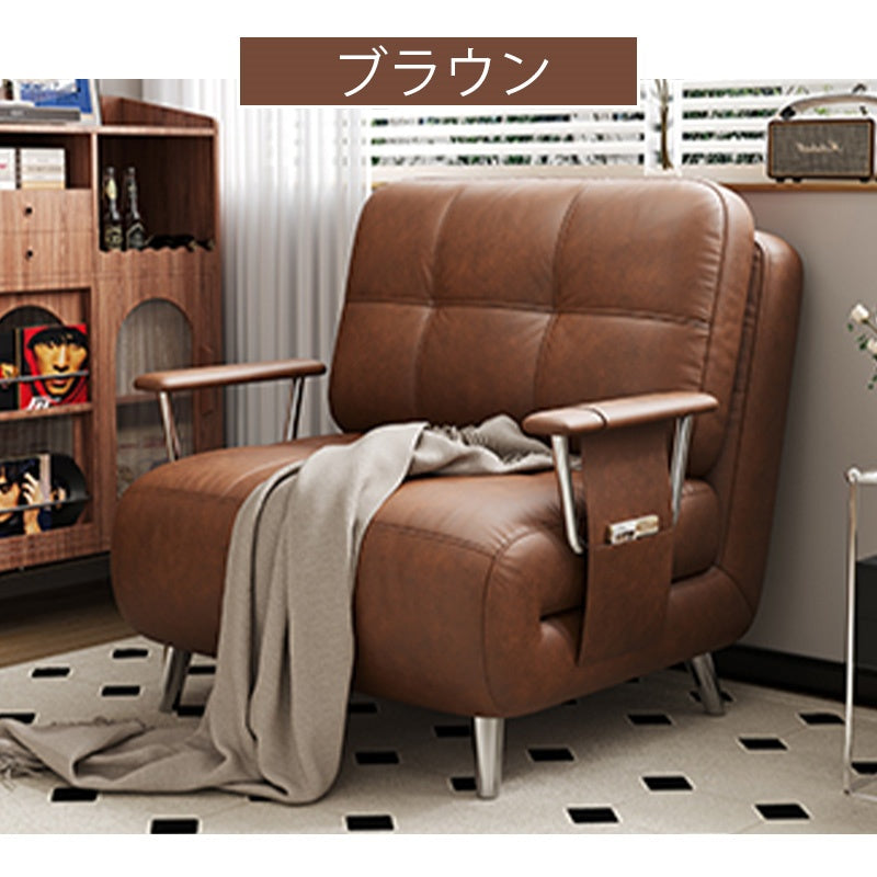 ソファーベッド ソファベッド コンパクト ソファ ソファー 1人掛け sofa シングル ベッド 折りたたみ 折り畳み リクライニング 省スペース 新生活 1人暮らし おしゃれ 北欧 レザー 合皮