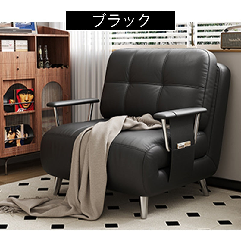 ソファーベッド ソファベッド コンパクト ソファ ソファー 1人掛け sofa シングル ベッド 折りたたみ 折り畳み リクライニング 省スペース 新生活 1人暮らし おしゃれ 北欧 レザー 合皮