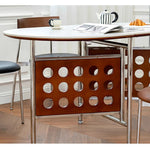 Casaconer | ダイニングテーブル・丸型・セラミック天板・幅30cm/150cm・2人掛け/4人掛け/6人掛け・伸長式・折りたたみ式・艶消し・スチール脚・モダン・北欧風・ブラック/ホワイト・おしゃれ・食卓