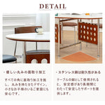 Casaconer | ダイニングテーブル・丸型・セラミック天板・幅30cm/150cm・2人掛け/4人掛け/6人掛け・伸長式・折りたたみ式・艶消し・スチール脚・モダン・北欧風・ブラック/ホワイト・おしゃれ・食卓