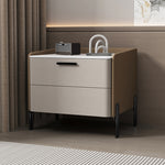 ナイトテーブル おしゃれ 北欧 サイドテーブル ベッド ソファサイド ベッドサイド 幅40/50 puレザー セラミック天板 収納 引き出し コンパクト 小物収納 寝室 リビング 引出しタイプ 省スペース