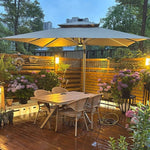 Casaconer | ガーデンパラソル・手動開閉タイプ・丸・幅300cm・日よけ・雨よけ対応・アウトドア