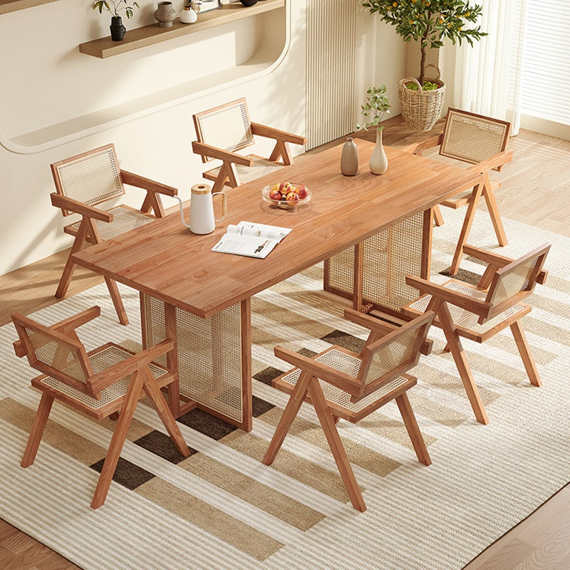 ダイニングテーブル 単品 4人掛け 120 140 160 180 天然木 木製 長方形 ダイニング テーブル 食卓テーブル 4人 4人掛け 4人用 6人用 ナチュラル おしゃれ 北欧 シンプル ラタン 一人暮らし 木製テーブル 食卓テーブル カフェ風 4人 3人 2人