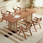 ダイニングテーブル 単品 4人掛け 120 140 160 180 天然木 木製 長方形 ダイニング テーブル 食卓テーブル 4人 4人掛け 4人用 6人用 ナチュラル おしゃれ 北欧 シンプル ラタン 一人暮らし 木製テーブル 食卓テーブル カフェ風 4人 3人 2人