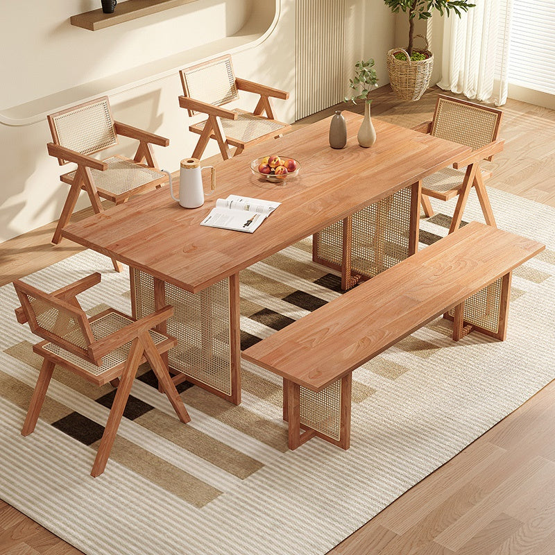 ダイニングテーブル 単品 4人掛け 120 140 160 180 天然木 木製 長方形 ダイニング テーブル 食卓テーブル 4人 4人掛け 4人用 6人用 ナチュラル おしゃれ 北欧 シンプル ラタン 一人暮らし 木製テーブル 食卓テーブル カフェ風 4人 3人 2人