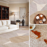 カーペット 洗える おしゃれ 洗濯機 オールシーズン対応 滑り止め ラグ マット ラグマット 160×230 200×300 3畳 北欧デザイン ラグマット 絨毯 リビング 寝室 子供部屋 床暖房対応 室内用長方形