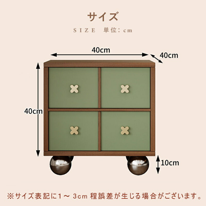 ナイトテーブル サイドテーブル 引出 ほぼ完成品 幅40cmラグジュアリー 高級感 レザー風 合成皮革 お手入れ簡単 インテリア 家具 おしゃれ 北欧 モダン 一人暮らし リビング かわいい 韓国風 グリーン ブラウン