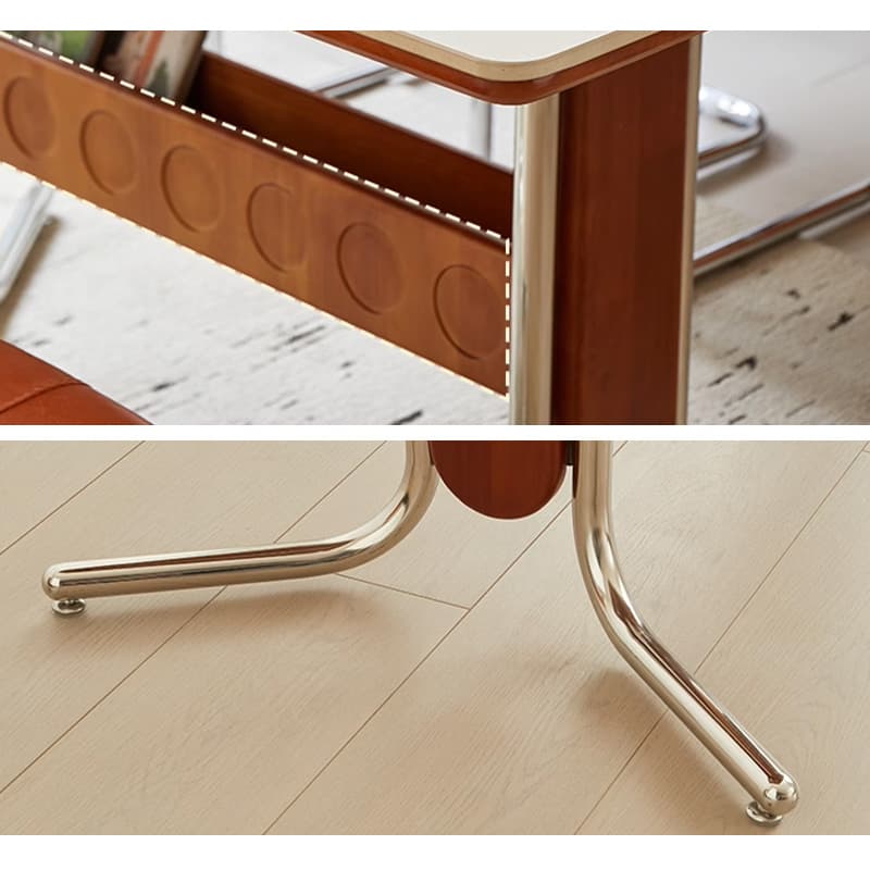 Casaconer | ダイニングテーブル・長方形・セラミック天板・幅120cm・4人掛け・収納棚付き・スチール脚・モダンデザイン・ブラック/ホワイト・コンパクト・おしゃれ・食卓テーブル・セラミックテーブル・単品