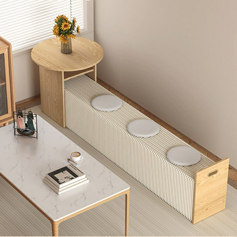 【完成品】折りたたみテーブル 自宅 寝室 リビングルーム 装飾 紙製 おりたたみ 軽量 伸びる 紙 伸縮 コンパクト 防水 耐荷重 オフィス 北欧風 おしゃれ プレゼント かわいい ジャバラ