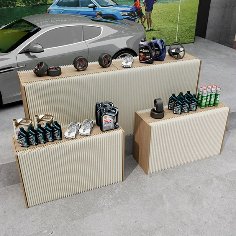 【完成品】折りたたみテーブル 自宅 寝室 リビングルーム 装飾 紙製 おりたたみ 軽量 伸びる 紙 伸縮 コンパクト 防水 耐荷重 オフィス 北欧風 おしゃれ プレゼント かわいい ジャバラ