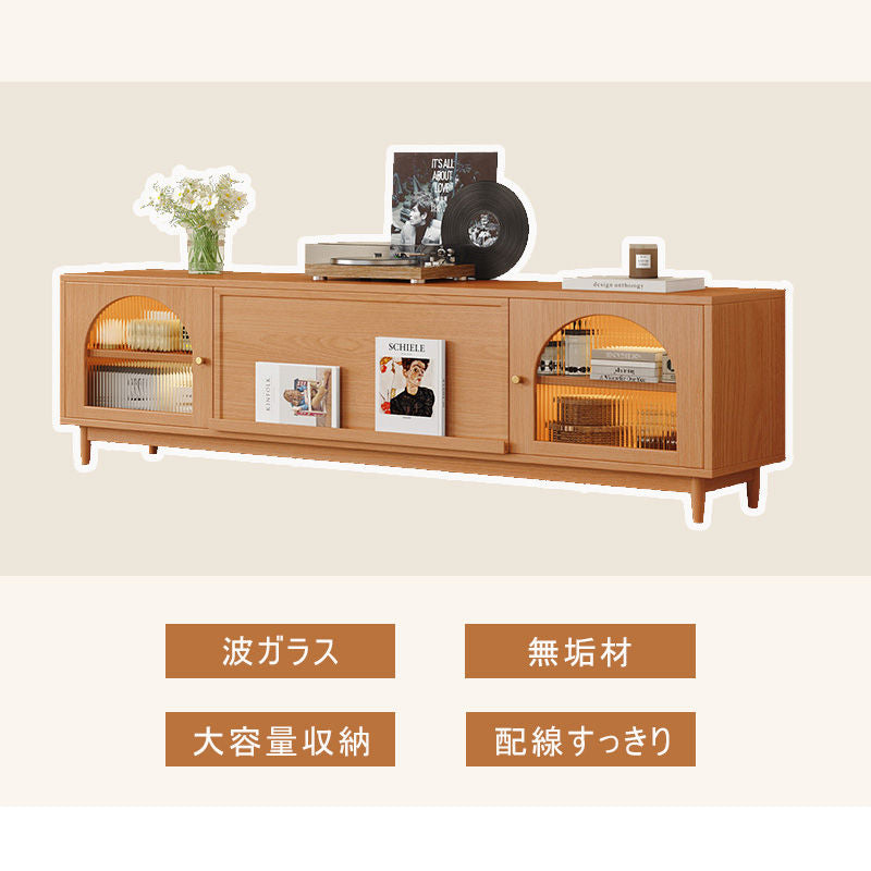 Casaconer | テレビ台・木製・天然木・おしゃれ・モダン・北欧・韓国・ナチュラル・リビング収納・収納・収納棚・リビング・180・奥行き40
