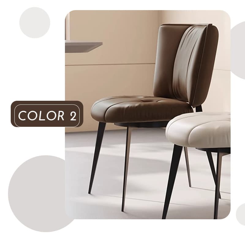 Casaconer | ダイニングチェア・レザー・チェアー・カフェ・おしゃれ・2脚/4脚セット・椅子・チェア・イス・北欧・ヴィンテージ・合皮・シンプル・ダイニングチェアー・ダイニング・椅子・リビング・在宅ワーク・業務用