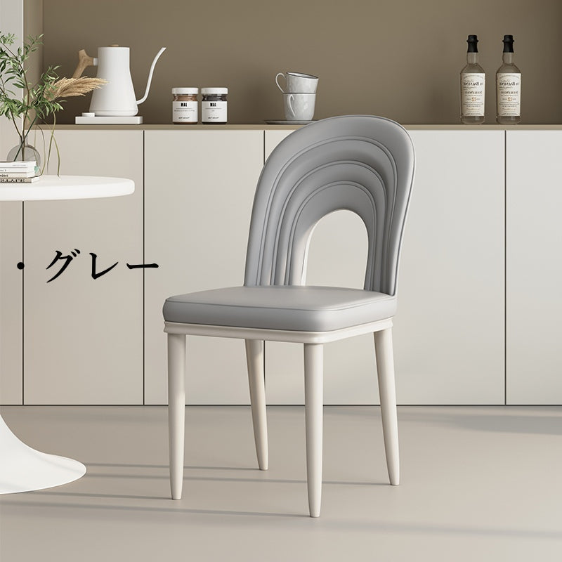 Casaconer | チェア・4脚セット・ダイニングチェア・椅子・合皮・高級感・クリーム風・おしゃれ