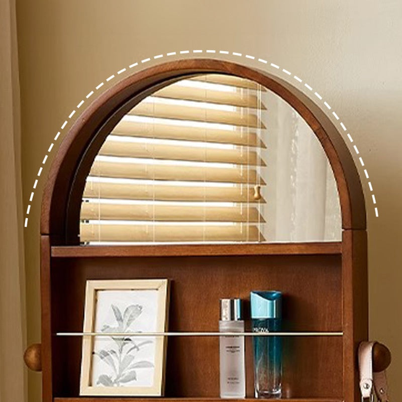 スタンドミラー 全身 ラック 鏡付き 木製 要組立品 全身鏡 収納棚 姿見 収納 鏡 付き ドレッサー メイク コスメ 玄関 リビング収納 ミラー ミラーラック 姿見ドレッサー キャスター付き おしゃれ