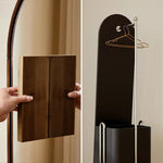 スタンドミラー 全身 ラック 要組立品 鏡付き 木製 全身鏡 収納棚 姿見 収納 鏡 付き ドレッサー メイク コスメ 玄関 リビング収納 ミラー ミラーラック 姿見ドレッサー キャスター付き おしゃれ