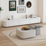 Casaconer | センターテーブル・ガラス・おしゃれ・モダン・北欧・韓国風・リビングテーブル・収納・リビング・幅79